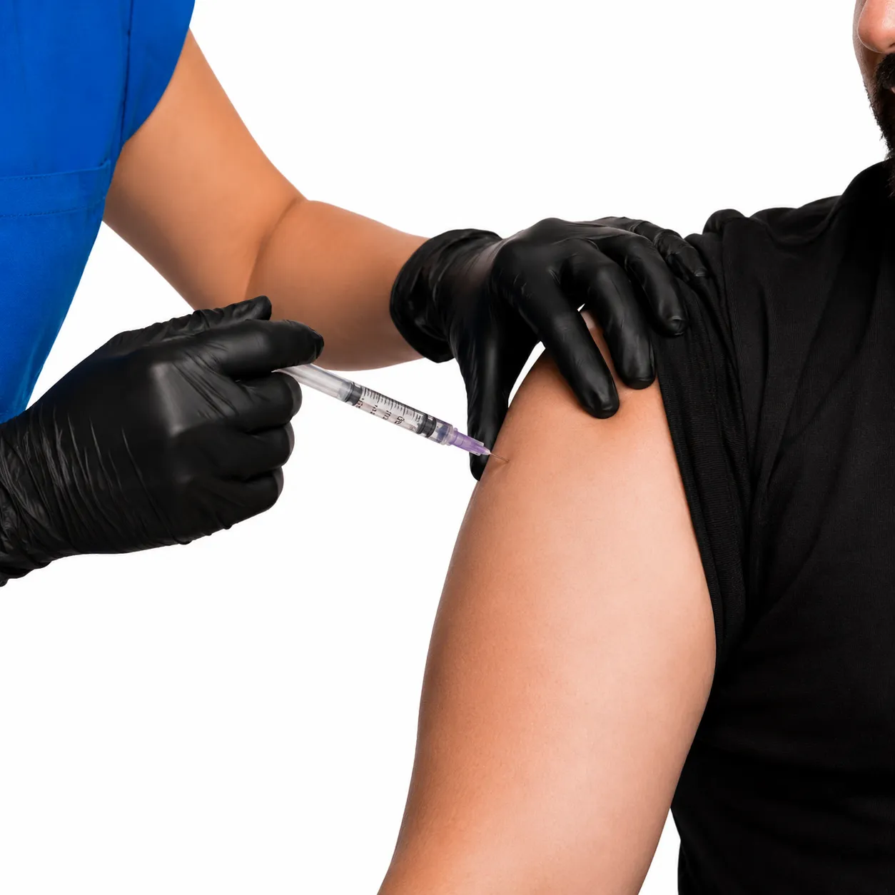 Nurse administering an IM wellness injection to a client at All i’M Wellness & Hydration