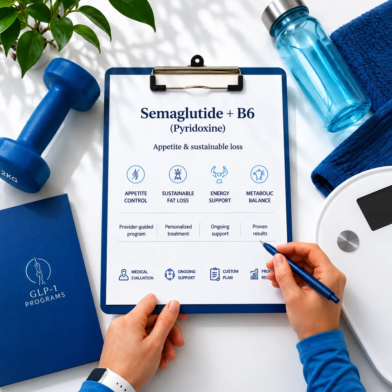 Semaglutide and B6 GLP-1 weight management program at All i'M Wellness, Miami Dade & Broward